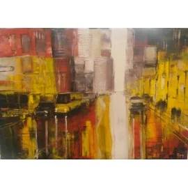 Painting - Oil on canvas - Sunny City 1 - Gregory Goy