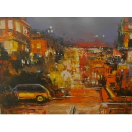 Painting - Oil on canvas - Nightlife - Gregory Goy