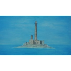 Painting - Oil on canvas - Lighthouse - PhDr. Katarína Semanová