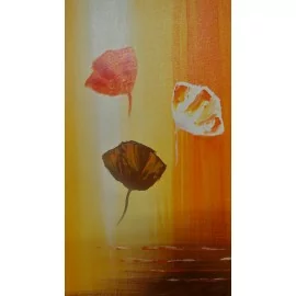 Painting - Oil on canvas - Poppies - PhDr. Katarína Semanová