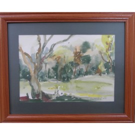Painting - Watercolor - Dry tree - Mgr. Margita Rešovská