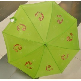Dáždnik - ručne maľovaný , handmade, zelený