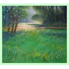 Painting - acrylic - Jozef Onduš - Summer meadow