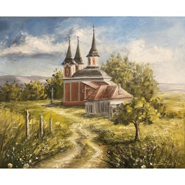 Painting - Acrylic on canvas - Calvary - Baňas Matúš