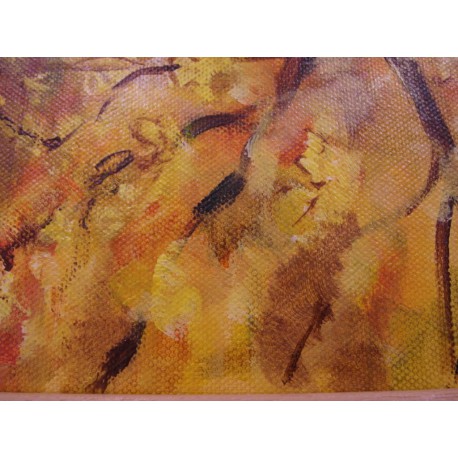 Zlatá jeseň - ručne maľovaný obraz 