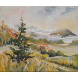 Painting - Acrylic - Autumn Mists - Mgr. Margita Rešovská