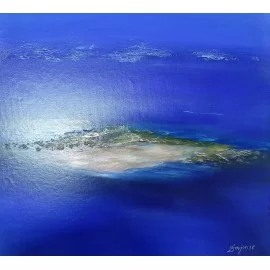 Obraz - Akryl - Ostrov pri mori 1 (33) - M. Dadejová