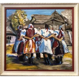 Obraz - Olejomaľba - Folklór - Peter Treciak