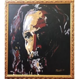 Painting - Oil painting - Shadow of Jesus - Peter Treciak