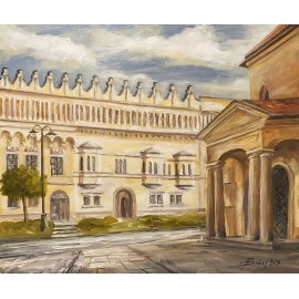 Painting - Acrylic on canvas - Rákoczy Palace - Baňas Matúš