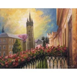 Obraz - Akryl na plátne - Z balkóna - Baňas Matúš