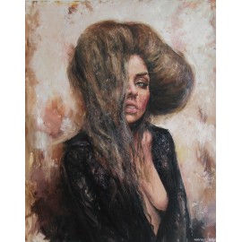 Painting - Oil painting - Unknown Lady - Igor Navrotskyi