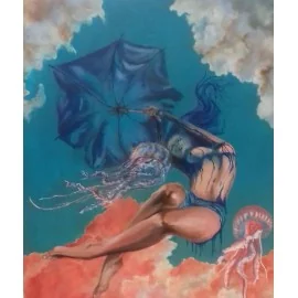 Obraz - Akryl na plátne - Dotyk medúzy- V. Kirchnerová