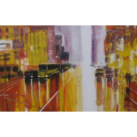 Obraz - Olejomaľba na plátne - Slnečné mesto - Gregory Goy