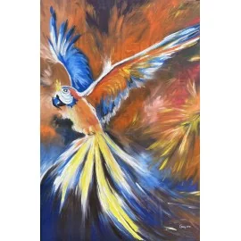 Painting - Oil on canvas - Parrot - Gregory Goy