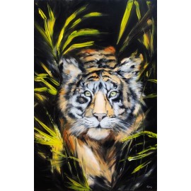 Painting - Oil on canvas - Tiger 1 - Gregory Goy