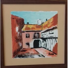 Painting - Acrylic - Old house - Jozef Kliment