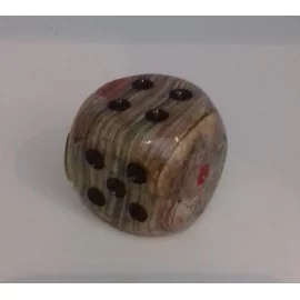 Objekt- Hracia kocka hnedá z pravého pakistanského ónyxu