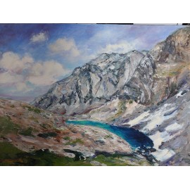 Painting - Oil painting - Long Lake - Ester Ksenzsigh