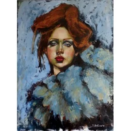 Painting -oil painting - Josephine -Tatiana Siedlová