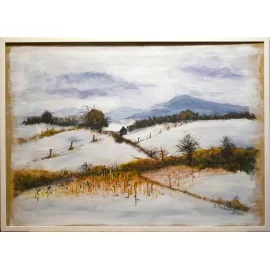 Painting - Acrylic - Winter - Ján Radvanský