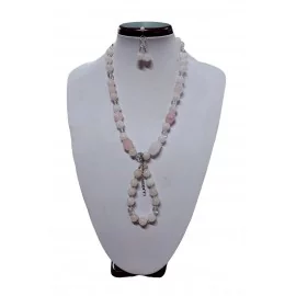 Ruženín + Swarovského kryštály - náhrdelník, náramok, náušnice
