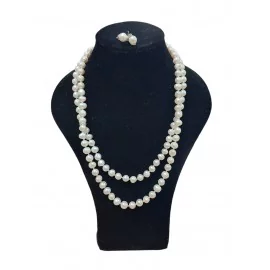 Riečna perla - náhrdelník, náušnice