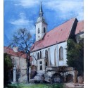 Oil painting - Cathedral of St. Martina, Bratislava - Igor Navrotskyi