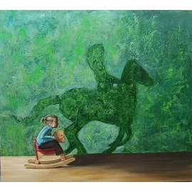 Painting - Oil painting - My dream are coming true -Tatiana Siedlová
