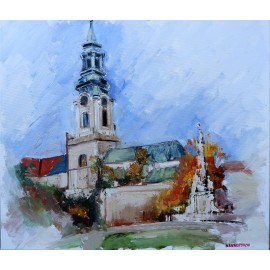 Oil painting - Cathedral of St. Martin, Bratislava - Igor Navrotskyi