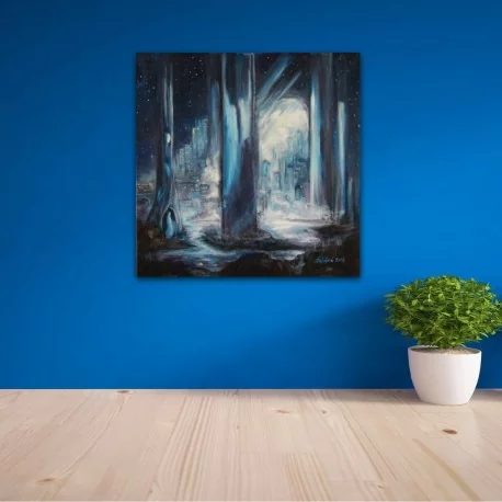 Obraz - V modrom lese