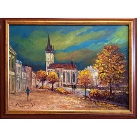 Painting - Oil painting - Prešov city, no. 9 - Vladimir Semancik