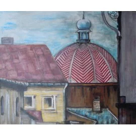Obraz - akryl na plátne - Košice -Bužňa- Eleonóra Kovalčíková
