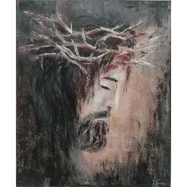 Obraz - Akryl - Ježiš tŕním korunovaný - Veronika Ferencová