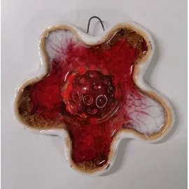 Keramika - Kvet na stenu č. 10 - Mihoková Katarína