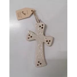 Keramika - Keramický krížik malý č11. - Mihoková