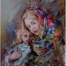 Painting - Oil painting - Nymphs - Igor Navrotskyi