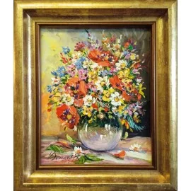 Painting - Oil painting - Prešov - Floriánka, no. 22. - Vladimir Semancik