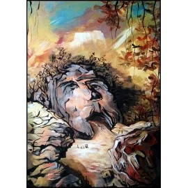Absurdland 3 - Ľudo Ševčík, originálny, ručne maľovany obraz