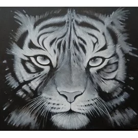 Tiger- Florková Katarína,ručne maľovaný originálny obraz