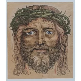 Trpiaci Kristus, komb.kresba,Žegorjak Ondrej Mgr.Art,originálny,ručne maľovaný obraz
