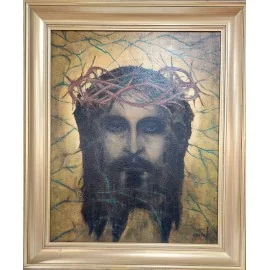 Ježiš - Ing. Lujza Ferková, originálny, ručne maľovaný obraz