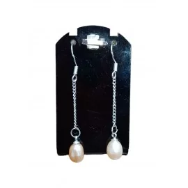 Perly - náušnice z riečnej perly,so striebrom Ag 925