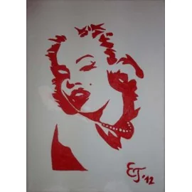 Painting - Oil painting - Marilyn Monroe - Mgr. Emilia Trybulová