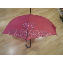 Dáždnik - ružový, ručne maľovaný