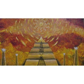 Painting - Acrylic on canvas - Temple of Light - Radoslav Jurko