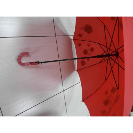 Dáždnik - ručne maľovaný, handmade, červený 