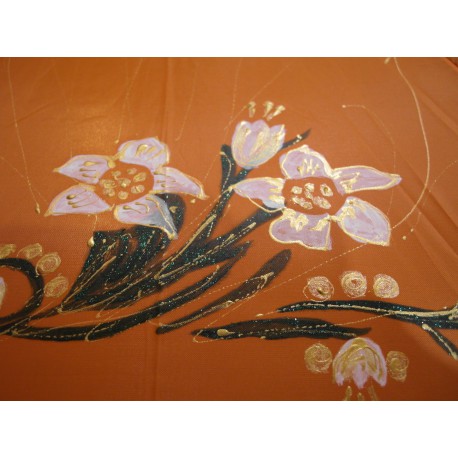 Dáždnik -ručne maľovaný, handmade, oranžový 