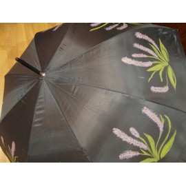 Dáždnik -ručne maľovaný, handmade, čierný 