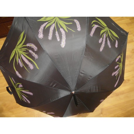 Dáždnik -ručne maľovaný, handmade, čierný 